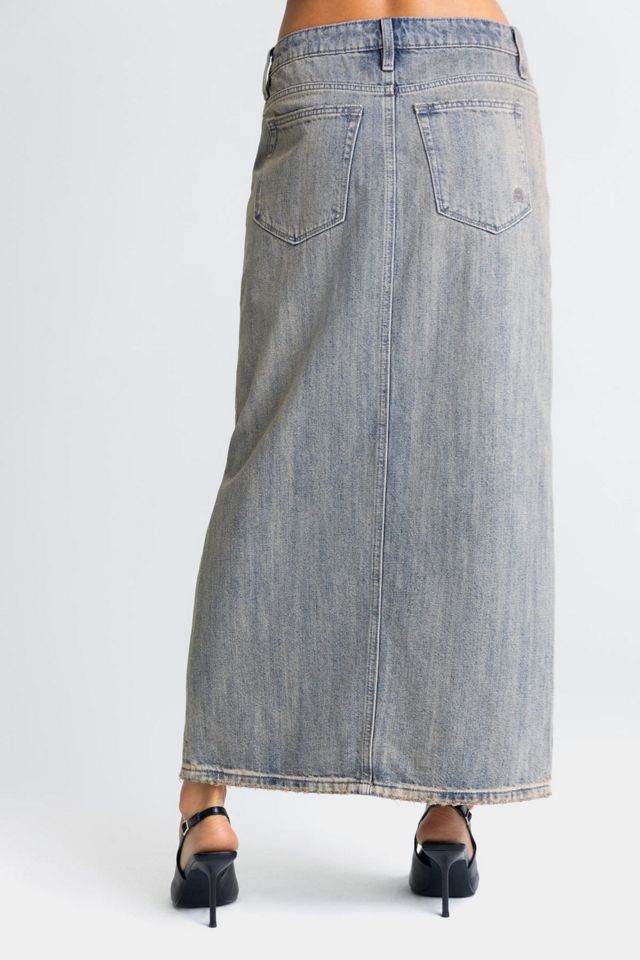Miss Me Desiree Denim Maxi Skirt #4