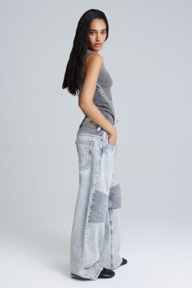 Miss Me Waverly Moto Baggy Wide Jeans #2