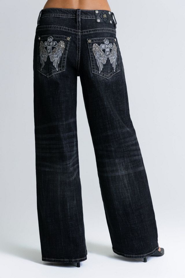 Miss Me Covet Embellished Baggy Wide Leg Jeans #1