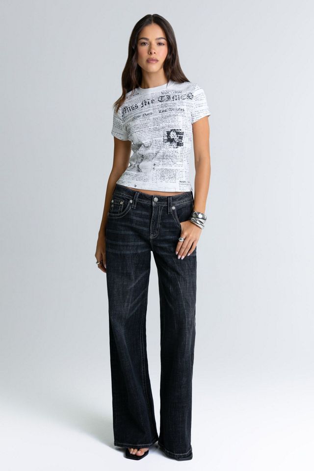 Miss Me Covet Embellished Baggy Wide Leg Jeans #2