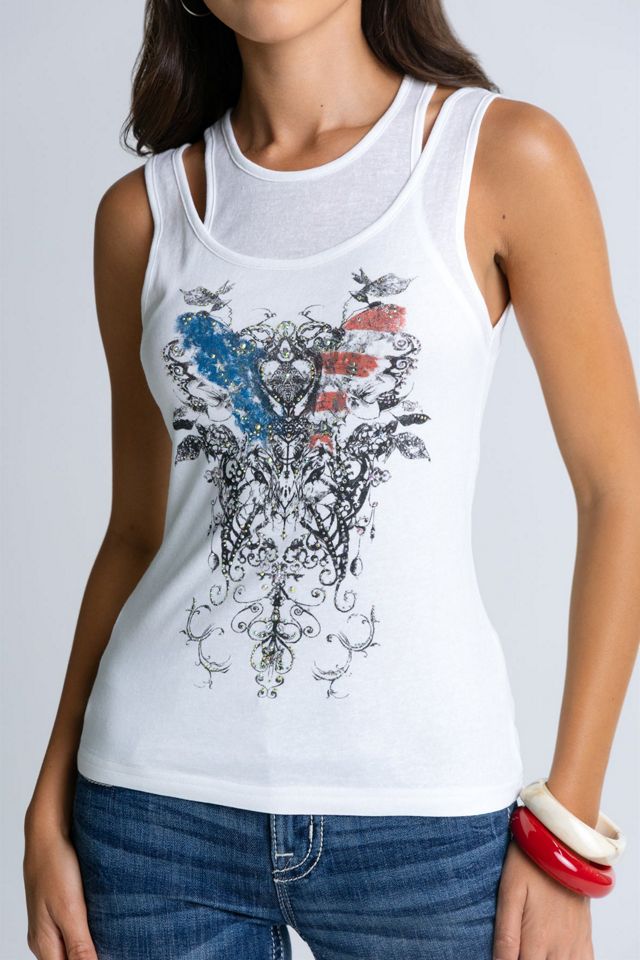 Miss Me Revival Graphic Tank #3