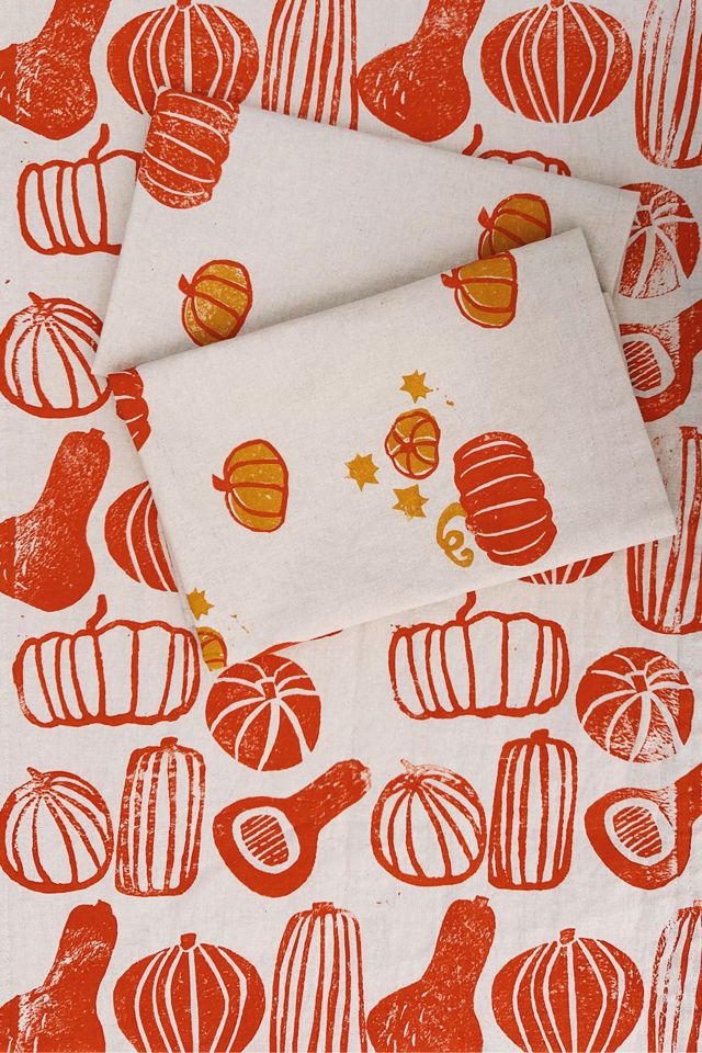 Julie Peach Block Printed Gourds Runner #2
