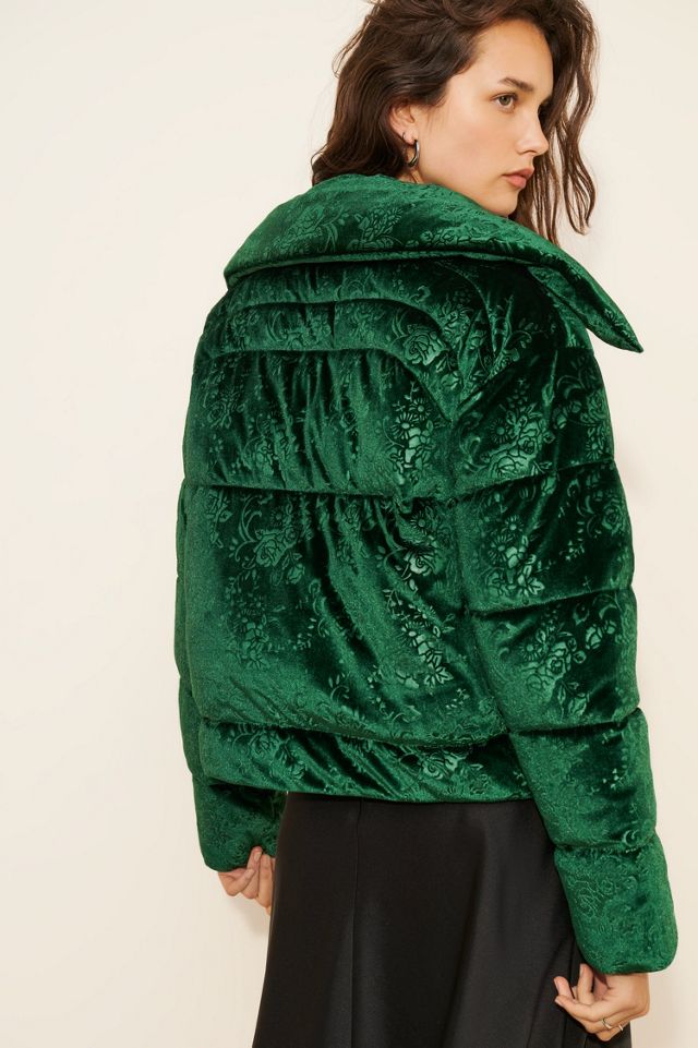 Noize Yasmin Velvet Puffer Jacket #1