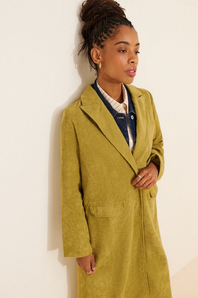 Daisy Street Corduroy Single Breasted Topcoat #2