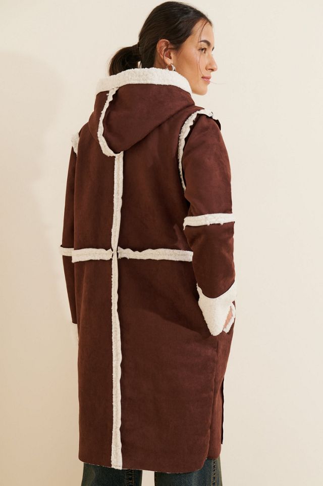 Daisy Street Borg Seam Detail Jacket #1