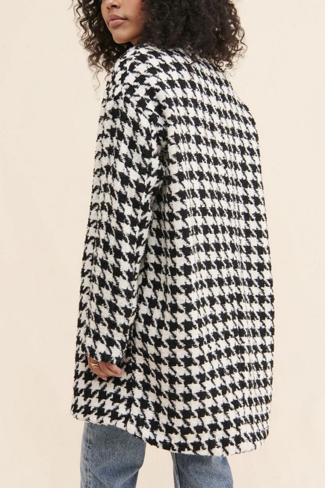 BLANKNYC Houndstooth Cocoon Coat #1