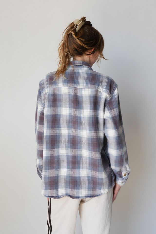 Vintage Bleach Washed Heavy Flannel #1