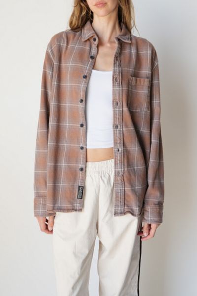 Vintage Bleach Washed Heavy Flannel