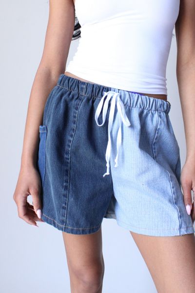 Vintage Denim Pieced Short