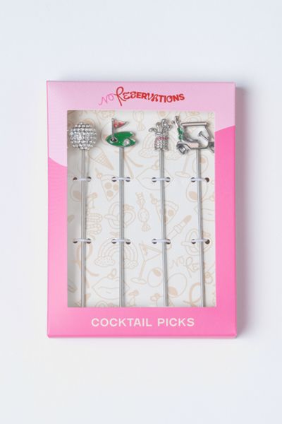No Reservations Golf Cocktail Picks