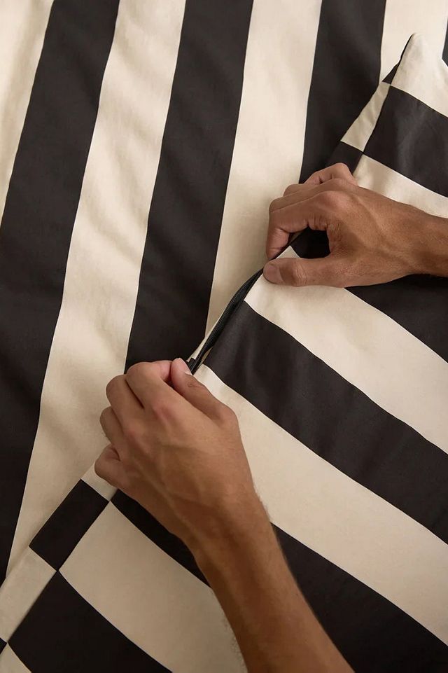Hommey Striped Cotton Duvet Cover #2