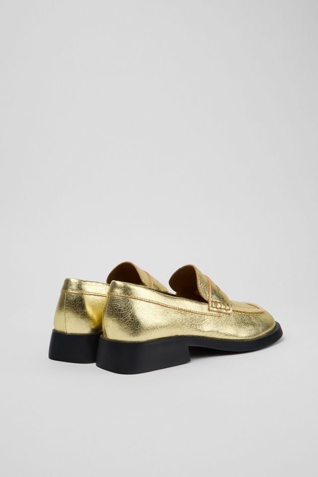Camper Donna Nubuck Metallic Loafer #2