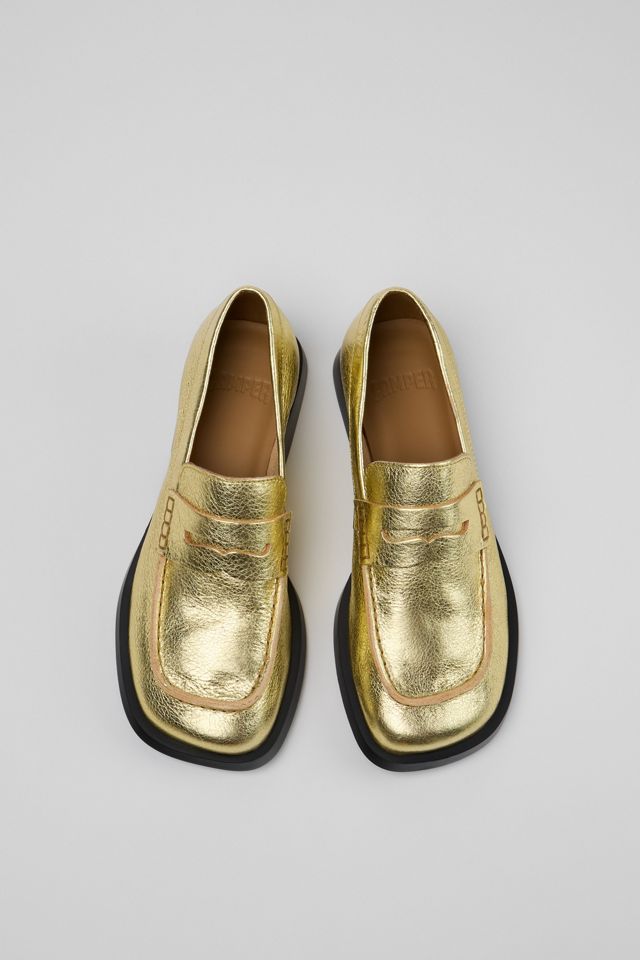 Camper Donna Nubuck Metallic Loafer #3