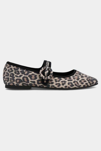 MIA Miya Animal Print Mary Jane Flat