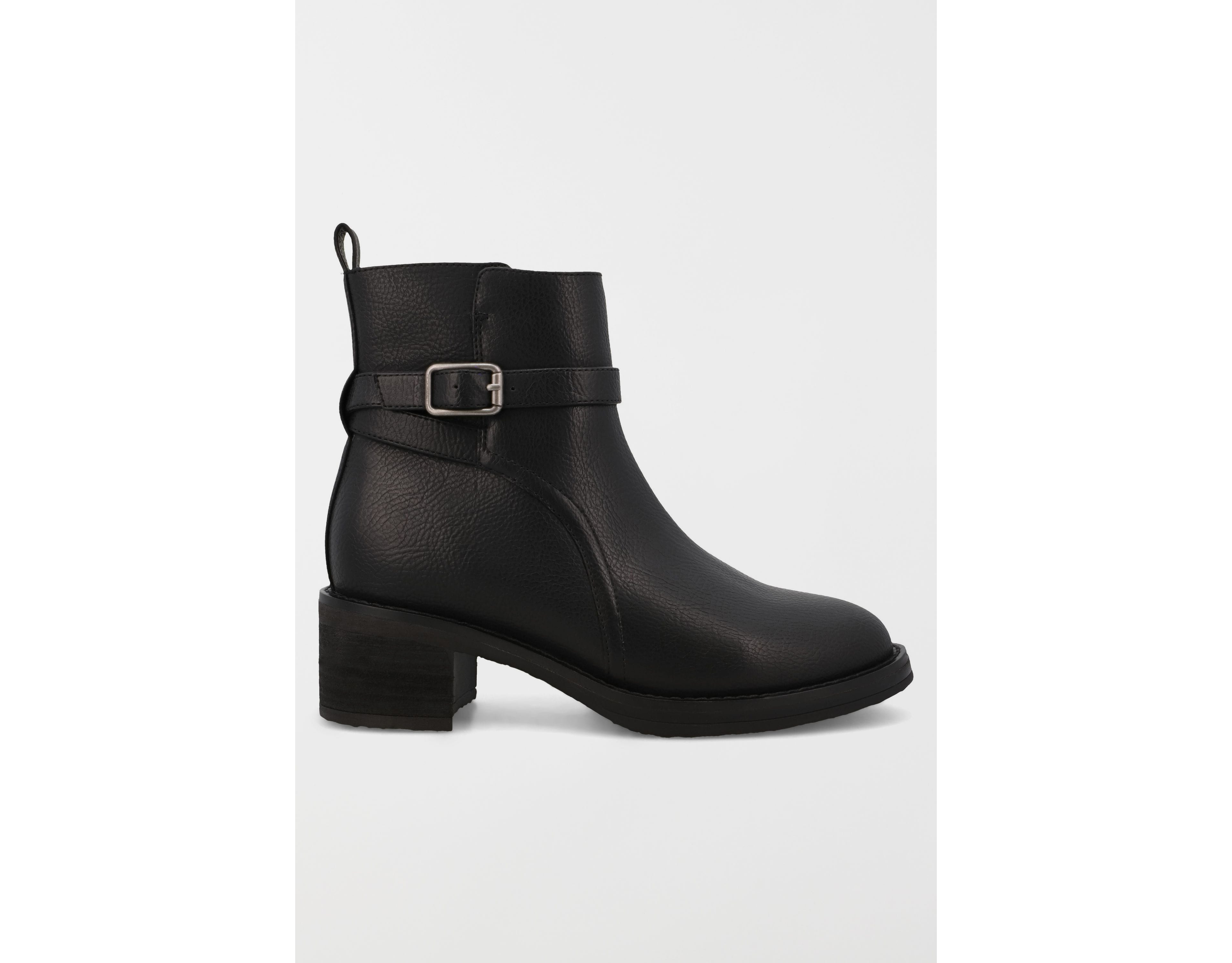 MIA Desmond Buckle Block Heel Bootie