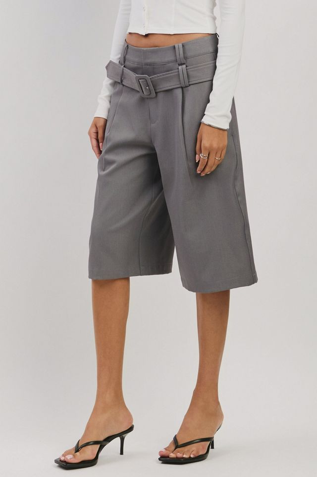 Personal Code Lena Woven Belted Bermuda Shorts #3