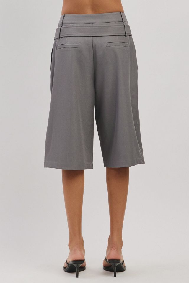 Personal Code Lena Woven Belted Bermuda Shorts #4