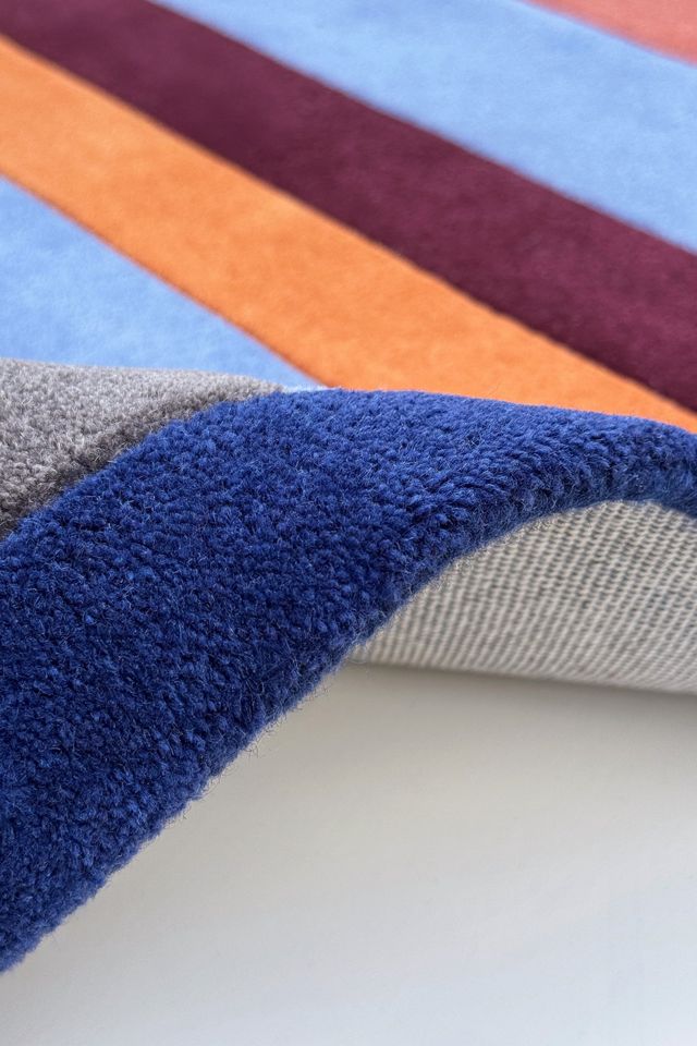 Jubi Color Study Round Hand-Tufted Wool Rug #3
