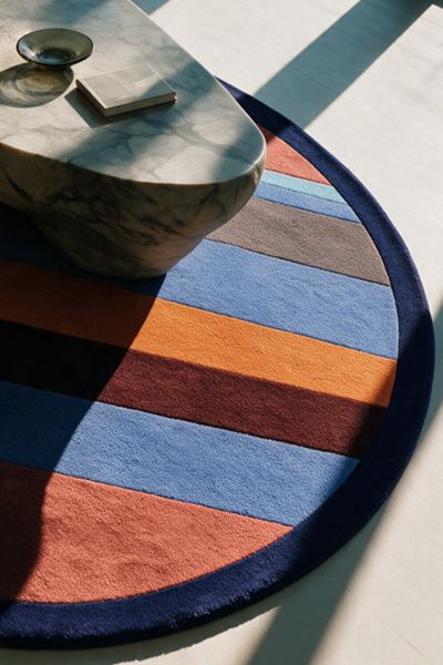 Jubi Color Study Round Hand-Tufted Wool Rug