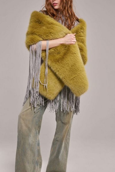 Azalea Wang Starlet Faux Fur Scarf
