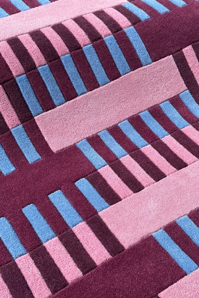 Jubi Interval Square Hand-Tufted Wool Rug #2