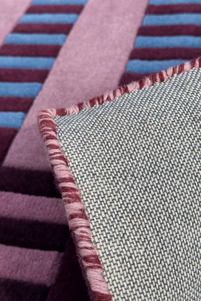 Jubi Interval Square Hand-Tufted Wool Rug #3