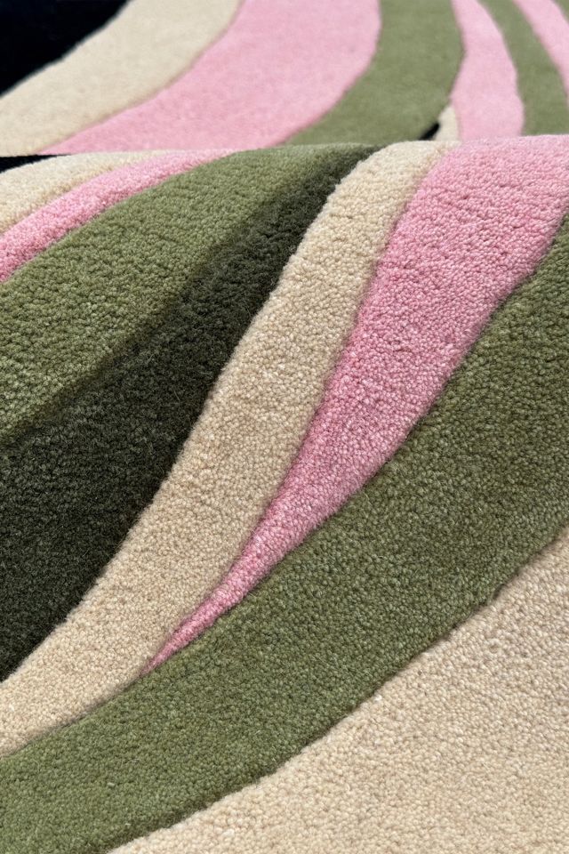 Jubi Oasis Hand-Tufted Abstract Wool Area Rug #1