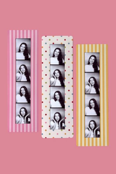 peachcreamprints Vintage Photobooth Frame Magnets (4-Photo Strip)