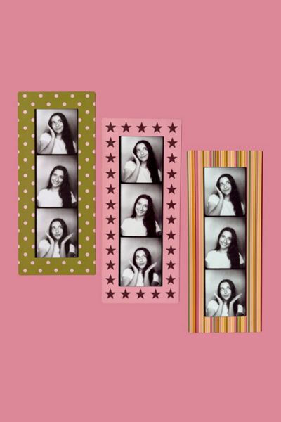 peachcreamprints Digital Photobooth Frame Magnets (3-Photo Strip)