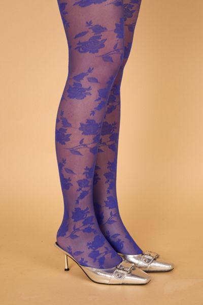Petit Moments Intricate Floral Tights