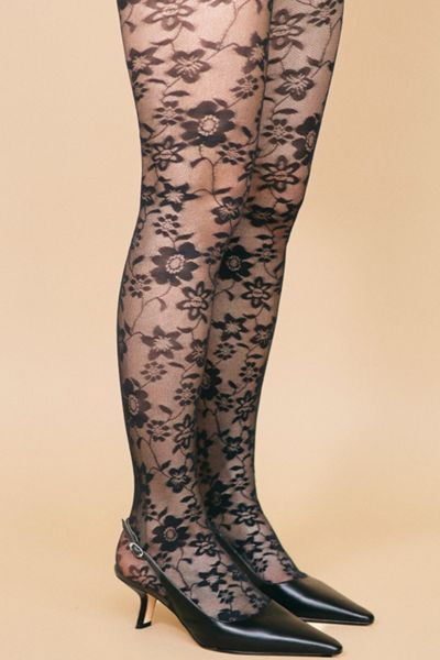 Petit Moments Sheer Floral Tights