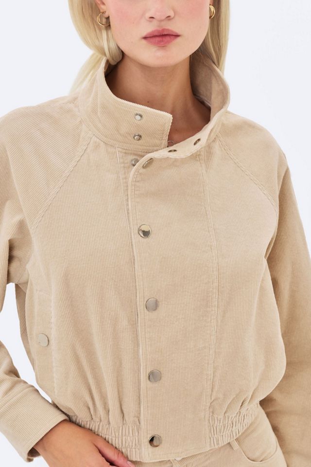 Miss Circle Romilly Cotton Corduroy Funnel Collar Jacket #2