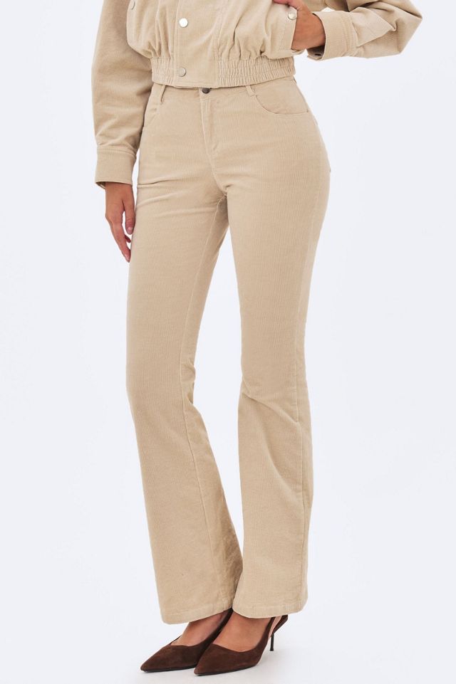 Miss Circle Romille Cotton Corduroy Low-Rise Boot Cut Pants #1
