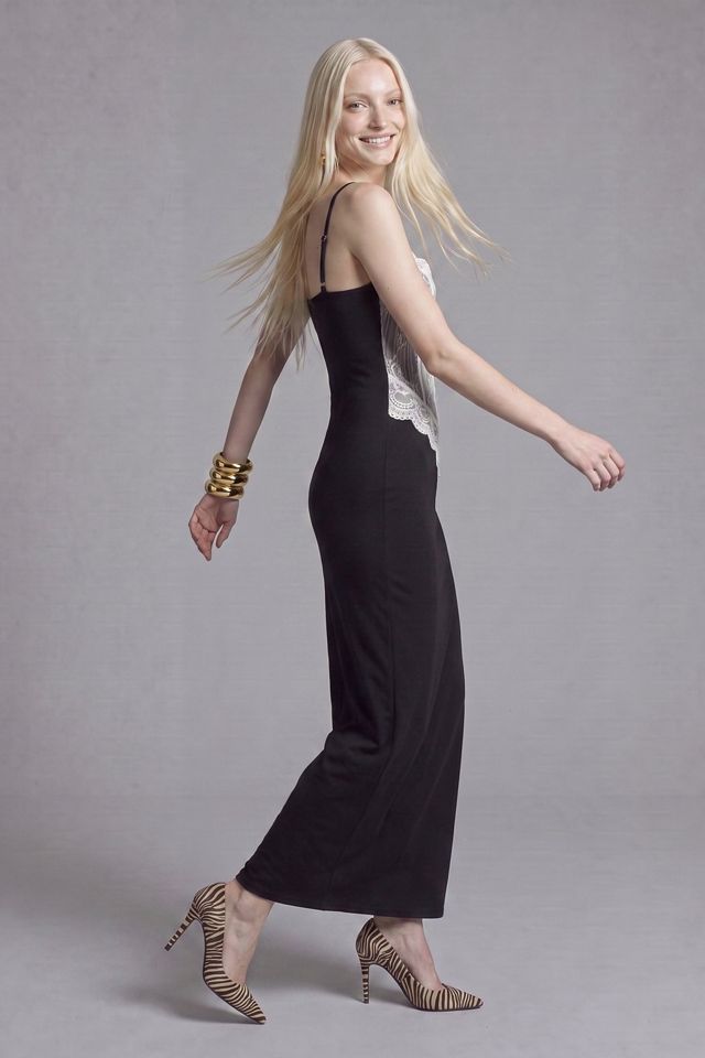 Slate Pink Lace Corset Maxi Dress #3