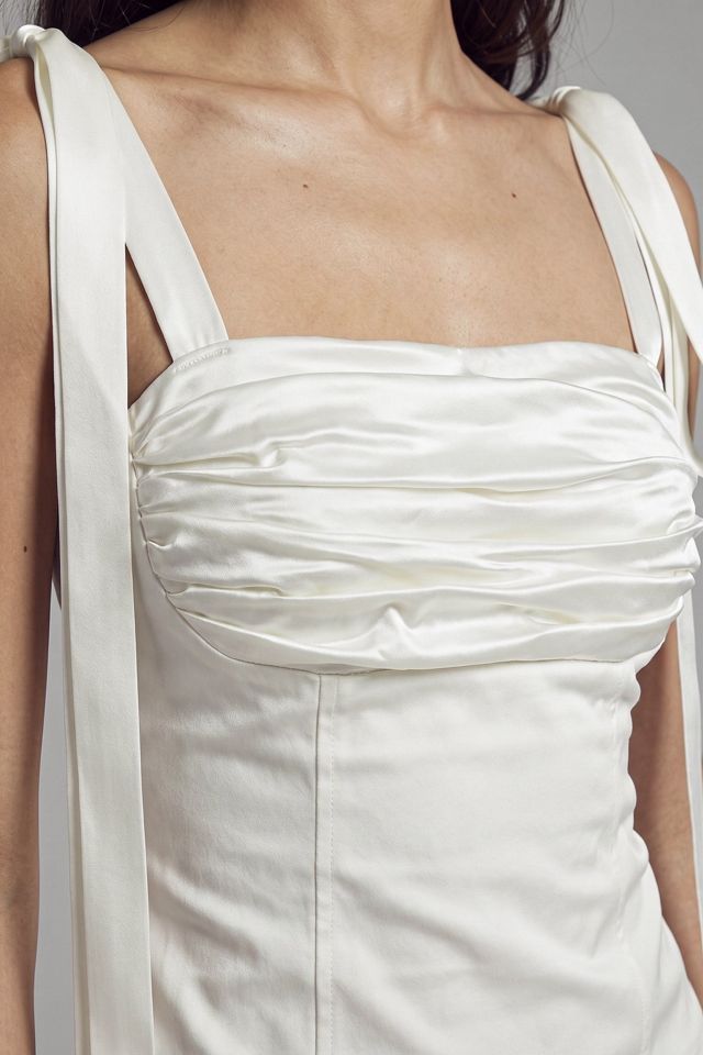 Slate Pink Satin Ruched Top #3
