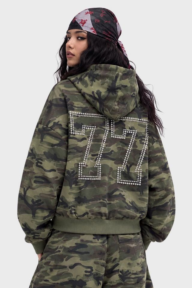 Aelfric Eden Camo Logo Studded Hoodie #2