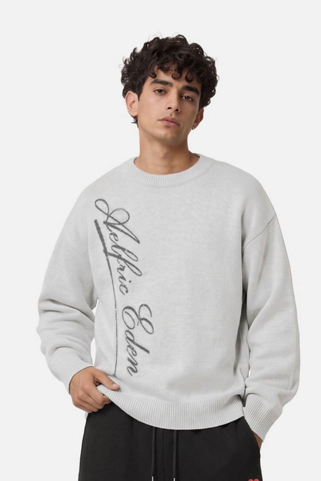 Aelfric Eden Script Graphic Sweater #1