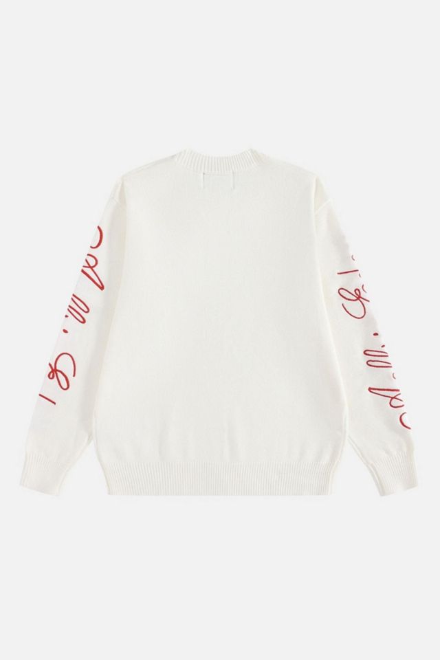 Aelfric Eden Script Embroidery Sweater #4