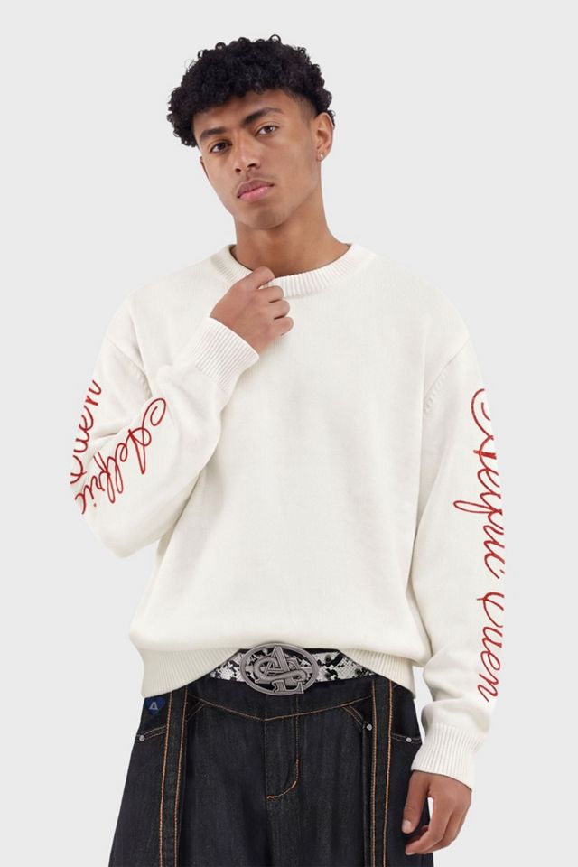 Aelfric Eden Script Embroidery Sweater #1