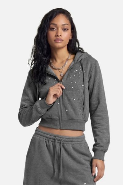 Aelfric Eden Studded Zip Up Hoodie