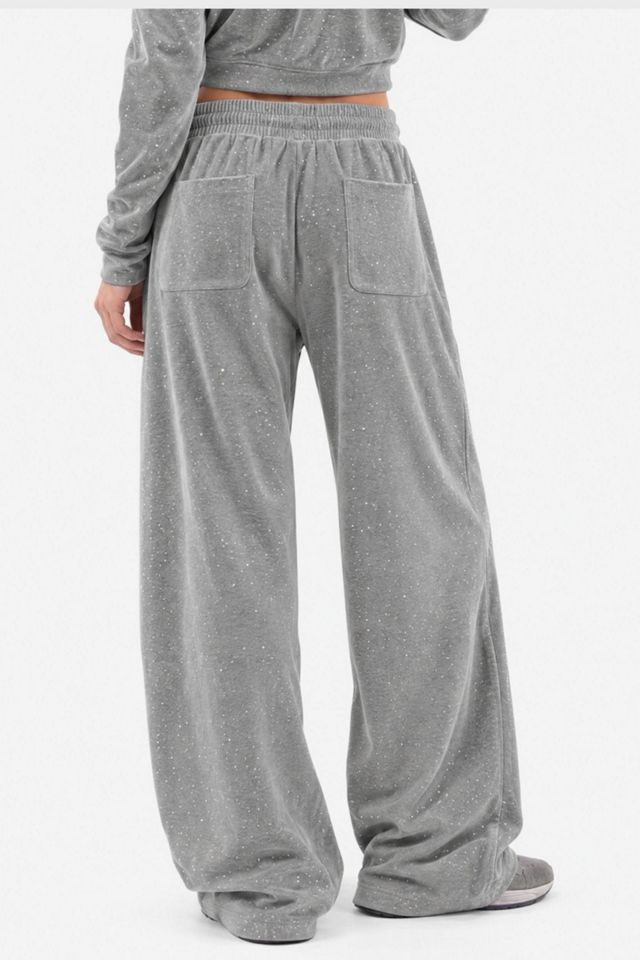 Aelfric Eden Rhinestone Velour Wide-Leg Sweatpants #2