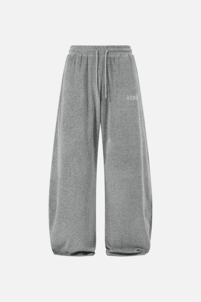 Aelfric Eden Rhinestone Velour Wide-Leg Sweatpants #3