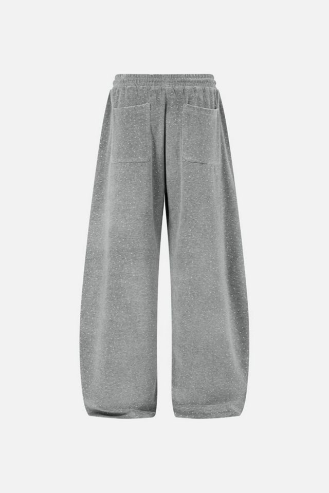Aelfric Eden Rhinestone Velour Wide-Leg Sweatpants #4