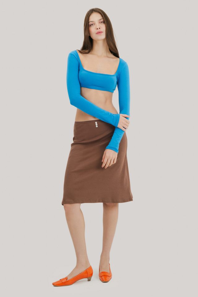 Mpaz Studio Pauline Long Sleeve Ultra Crop Top #3