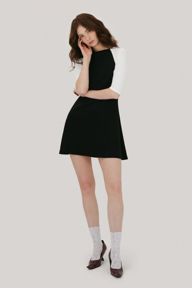 Mpaz Studio The 3/4 Sleeve Raglan Mini Dress #1