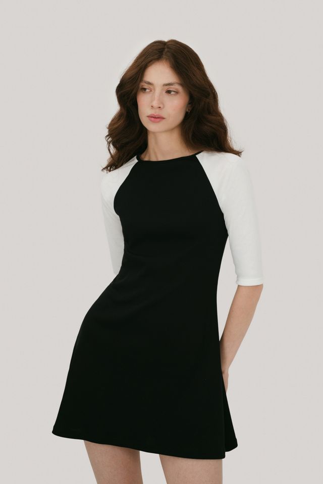 Mpaz Studio The 3/4 Sleeve Raglan Mini Dress #2