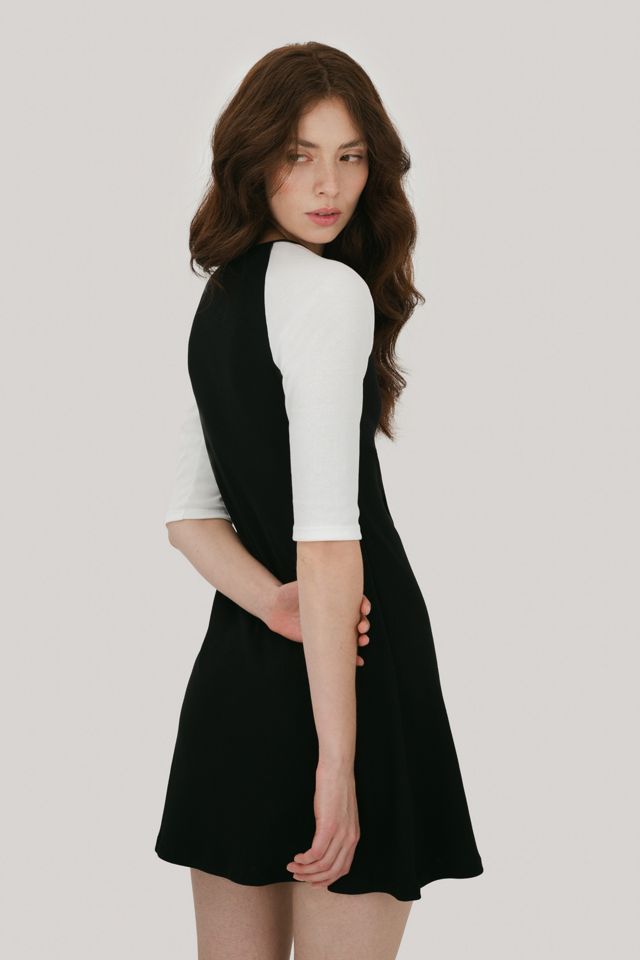Mpaz Studio The 3/4 Sleeve Raglan Mini Dress #3