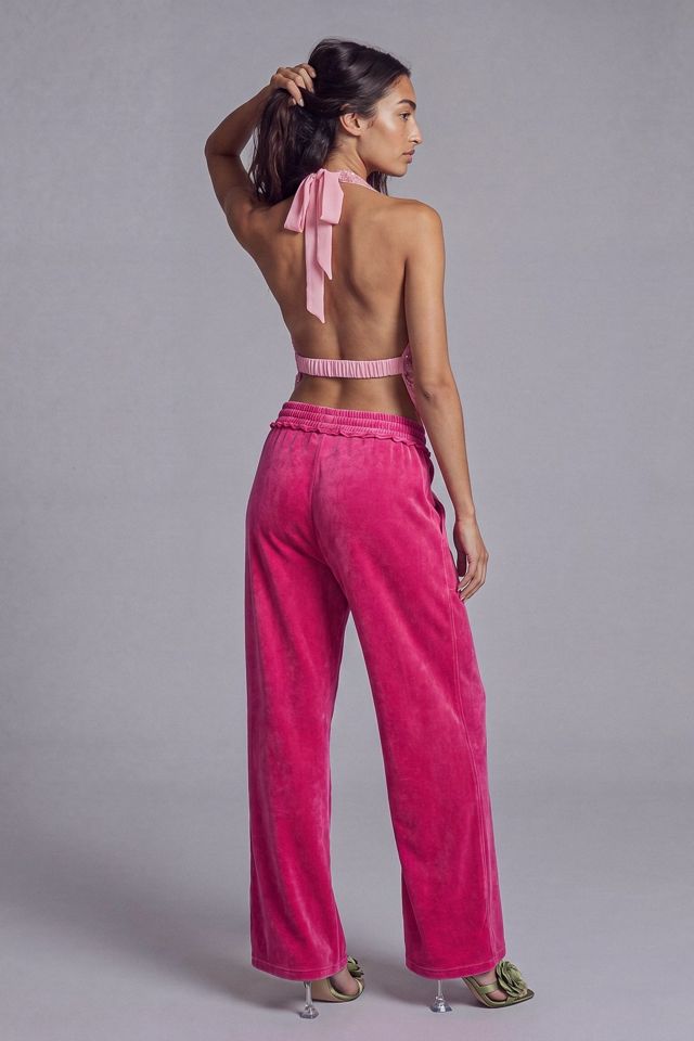 Slate Pink Sequined Halter Top #2