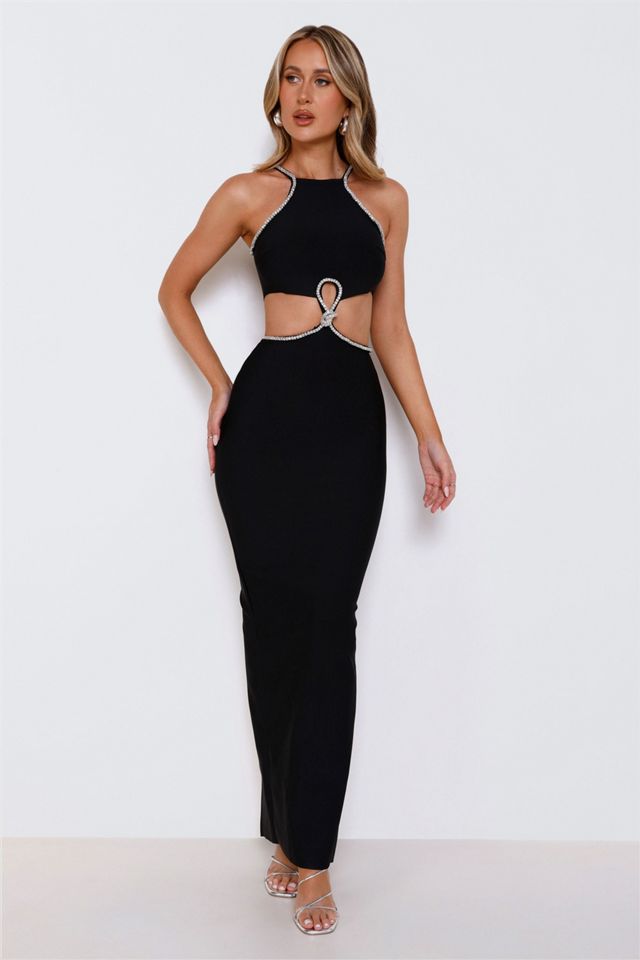 Hello Molly Diamond Charm Bandage Maxi Dress #3