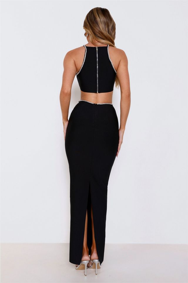 Hello Molly Diamond Charm Bandage Maxi Dress #4